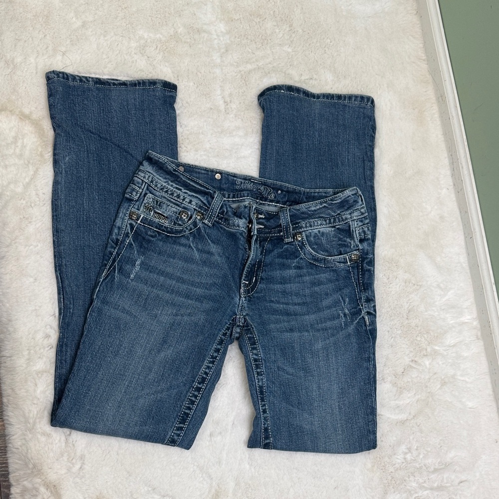 Miss Me embellished Straight Leg Jeans 28